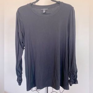 Alfani Black Long Sleeve Tee